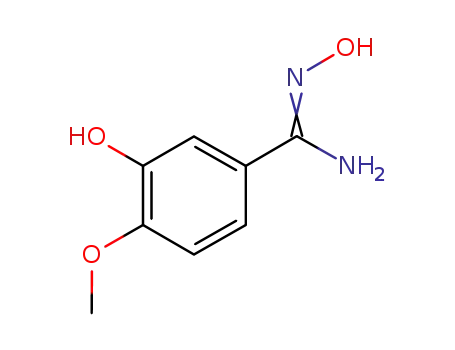 Molecular Structure of 352330-51-9 (Benzenecarboximidamide,N,3-dihydroxy-4-methoxy-)