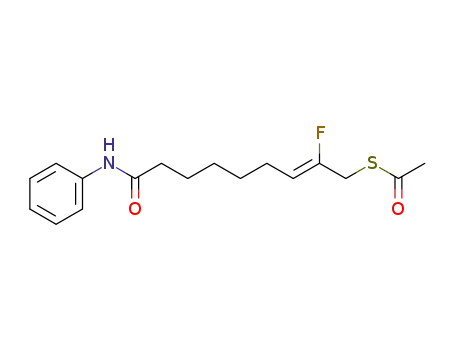 (Z)-8-(phenylcarbamoyl)-2-fluorooct-2-enyl acetylsulfane