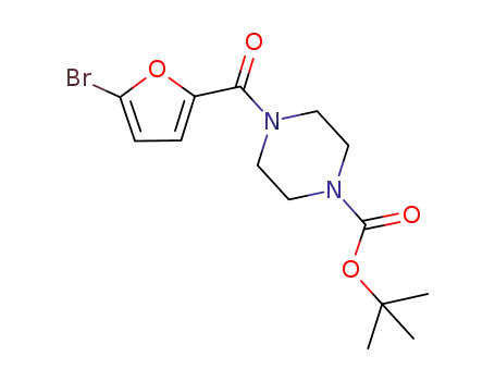 1-Piperazinecarboxylic acid, 4-[(5-bromo-2-furanyl)carbonyl]-,
1,1-dimethylethyl ester