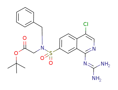 N-[(4-chloro-1-guanidino-7-isoquinolinyl)sulphonyl]-N-benzylglycine tert-butyl ester
