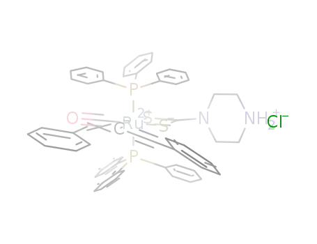 [Ru(C(CCPh)=CHPh)(CO)(PPh<sub>3</sub>)2(piperazine dithiocarbamate)]Cl