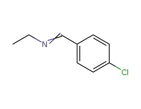 Molecular Structure of 17972-03-1 (Ethanamine, N-[(4-chlorophenyl)methylene]-)