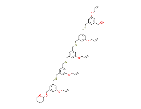 {3-allyloxy-5-[3-allyloxy-5-(3-allyloxy-5-{3-allyloxy-5-[3-allyloxy-5-(tetrahydro-pyran-2-yloxymethyl)-benzylsulfanylmethyl]-benzylsulfanylmethyl}-benzylsulfanylmethyl)-benzylsulfanylmethyl]-phenyl}-methanol