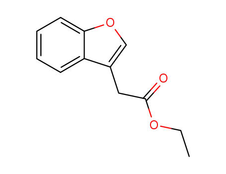 Molecular Structure of 82156-58-9 (ETHYL 1-BENZOFURAN-3-YLACETATE)