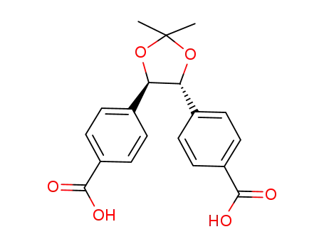 Benzoic acid, 4,4'-[(4R,5R)-2,2-dimethyl-1,3-dioxolane-4,5-diyl]bis-