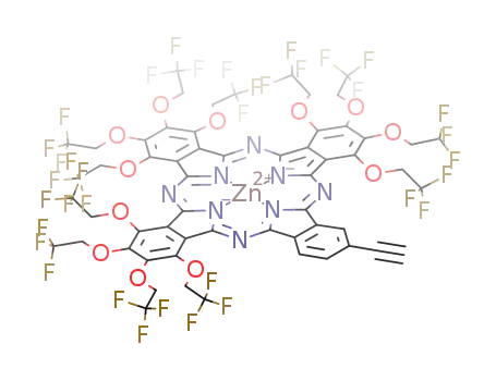 zinc(II) 23-ethynyl-1,2,3,4,8,9,10,11,15,16,17,18-dodecakis(2,2,2-trifluoroethoxy)phthalocyaninate