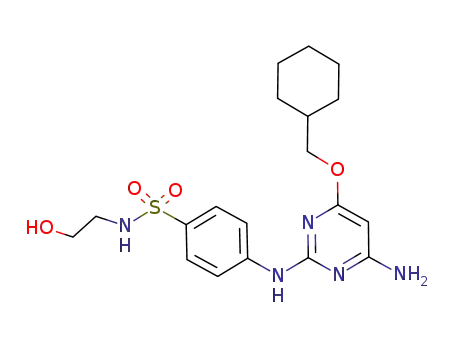 4-(6-amino-4-cyclohexylmethoxypyrimidin-2-ylamino)-N-(2-hydroxyethyl)benzenesulfonamide