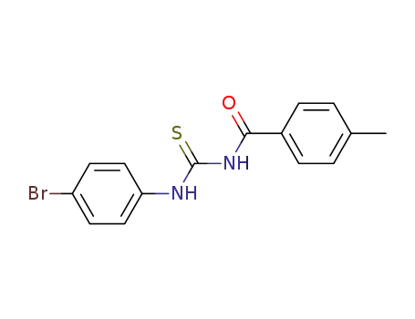 Molecular Structure of 300819-90-3 (1-(4-BROMOPHENYL)-3-(4-METHYLBENZOYL)THIOUREA)