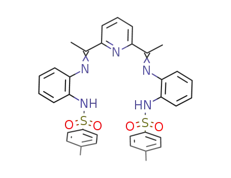 Molecular Structure of 660394-39-8 (2,6-bis(1-[2-(tosylamino)phenylimino]ethyl)pyridine)