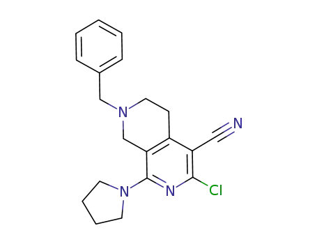 7-benzyl-3-chloro-4-cyano-1-pyrrolidin-1-yl-5,6,7,8-tetrahydro-2,7-naphthyridine