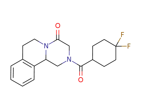 Molecular Structure of 1228602-42-3 (2-[(4,4-difluorocyclohexyl)carbonyl]-1,2,3,6,7,11b-hexahydro-4H-pyrazino[2,1-a]isoquinolin-4-one)