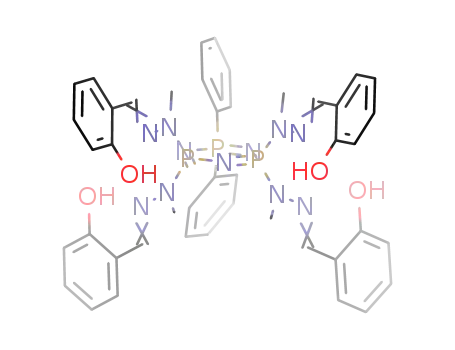 gem-N<sub>3</sub>P<sub>3</sub>Ph<sub>2</sub>[N(Me)N=CHC<sub>6</sub>H<sub>4</sub>-2-OH]4
