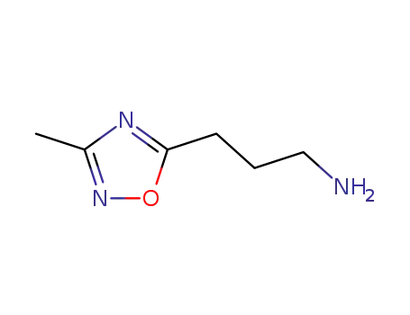 Molecular Structure of 173336-40-8 (3-(3-methyl-1,2,4-oxadiazol-5-yl)propan-1-amine hydrochloride)