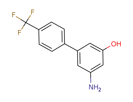 Molecular Structure of 927408-15-9 (5-amino-4'-trifluoromethyl-biphenyl-3-ol)