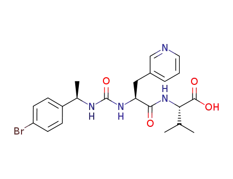 (S)-2-((S)-2-(3-((R)-1-(4-bromophenyl)ethyl)ureido)-3-(pyridin-3-yl)propanamido)-3-methylbutanoic acid