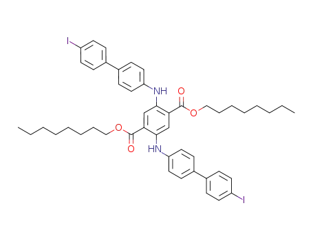Molecular Structure of 1058162-80-3 (dioctyl 2,5-bis(4'-iodophenyl-4-ylamino)terephthalate)