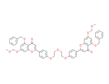 1,7-bis[4-((5-benzyloxy-7-methoxymethoxy)-4H-chromen-4-on-2-yl)phenyl]-1,4,7-trioxaheptane