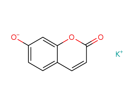 Molecular Structure of 142044-47-1 (2H-1-Benzopyran-2-one, 7-hydroxy-, potassium salt)