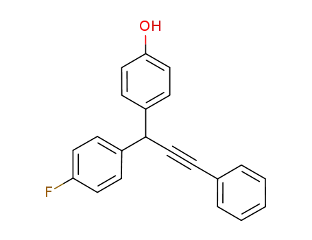 4-[1-(4-fluorophenyl)-3-phenylprop-2-ynyl]phenol