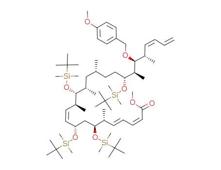 (2Z,4E,6R,7S,9S,10Z,12S,13R,14S,16R,19R,20R,21S,22S,23Z)-methyl 21-(4-methoxybenzyloxy)-7,9,13-tris(tert-butyldimethylsilyloxy)-19-(tert-butyldimethylsilyloxy)-6,12,14,16,20,22-hexamethylhexacosa-2,4,10,23,25-pentaenoate