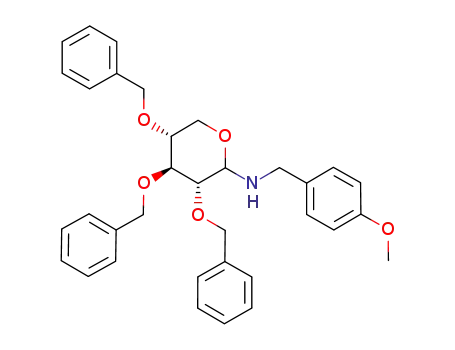 2,3,4-tri-O-benzyl-1-deoxy-1-(4-methoxybenzylamino)-D-xylose