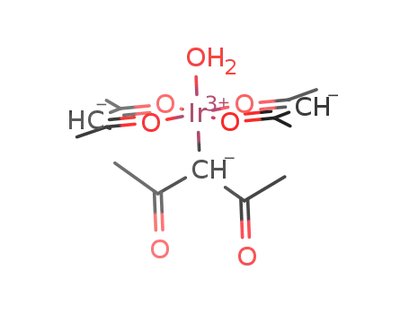 Molecular Structure of 637744-14-0 ([Ir(acetylacetonate-C3)(η2-O,O-acetylacetonate)2(H2O)])