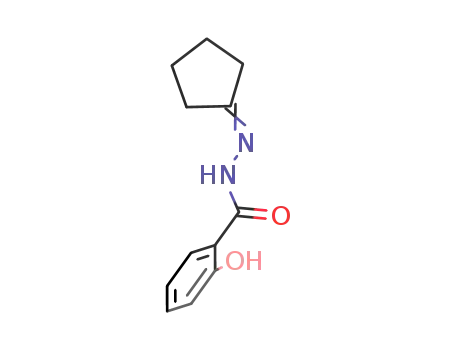 Molecular Structure of 100135-10-2 (N'-cyclopentylidene-2-hydroxybenzohydrazide)