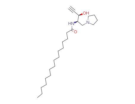 N-((2R,3R)-3-hydroxy-1-(pyrrolidin-1-yl)pent-4-yn-2-yl)palmitamide