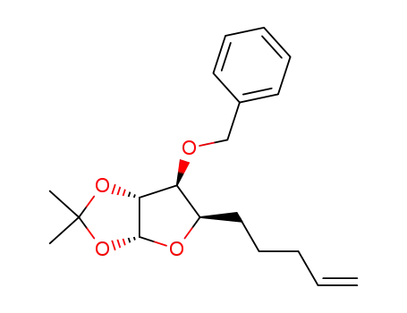 (3aR,6S,6aR)-6-(benzyloxy)-2,2-dimethyl-5-(pent-4-enyl)tetrahydrofuro[2,3-d][1,3]dioxole
