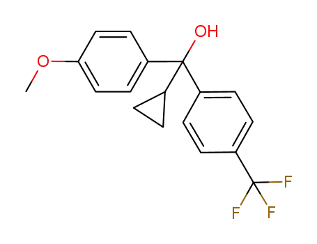 α-(4-methoxyphenyl)-α-(4-trifluoromethylphenyl)cyclopropylmethanol