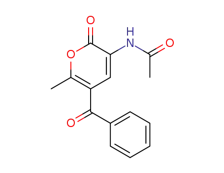 Acetamide, N-(5-benzoyl-6-methyl-2-oxo-2H-pyran-3-yl)-
