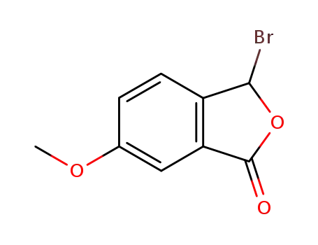 Molecular Structure of 40125-47-1 (1(3H)-Isobenzofuranone, 3-bromo-6-methoxy-)