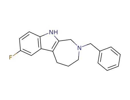 Azepino[3,4-b]indole, 7-fluoro-1,2,3,4,5,10-hexahydro-2-(phenylmethyl)-