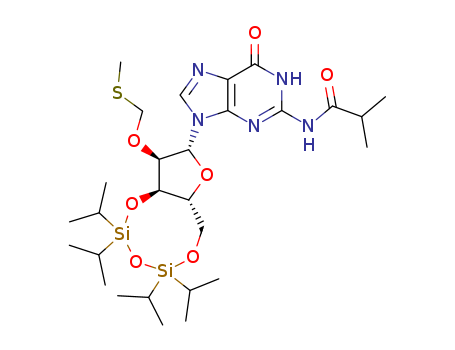 Guanosine, N-(2-methyl-1-oxopropyl)-2'-O-[(methylthio)methyl]-3',5'-O-[1,1,3,3-tetrakis(1-methylethyl)-1,3-disiloxanediyl]-