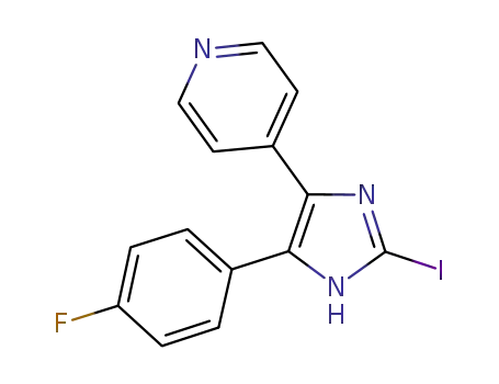 4-(4-pyridyl)-5-(4-fluorophenyl)-2-iodo-1H-imidazole
