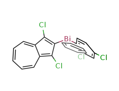 Molecular Structure of 827347-44-4 (1,3-dichloro-2-azulenylbis(4-chlorophenyl)bismuthane)