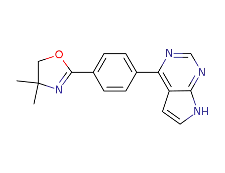4-(4-(4,4-dimethyl-4,5-dihydrooxazol-2-yl)phenyl)-7H-pyrrolo[2,3-d]pyrimidine