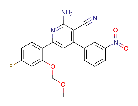 2-amino-6-[4-fluoro-2-(methoxymethoxy)phenyl]-4-(3-nitrophenyl)pyridine-3-carbonitrile