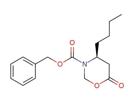 phenylmethyl (4S)-4-butyl-6-oxo-1,3-oxazinane-3-carboxylate