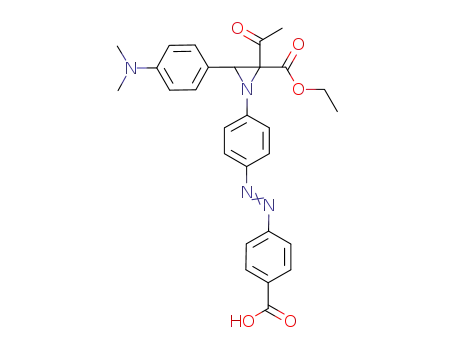 2-acetyl-2-ethoxycarbonyl-1-[4-(4-carboxyphenylazo)phenyl]-3-(4-dimethylaminophenyl)aziridine