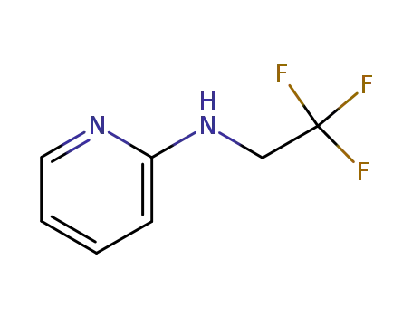 Molecular Structure of 77262-41-0 (N-(2,2,2-trifluoroethyl)pyridin-2-amine)