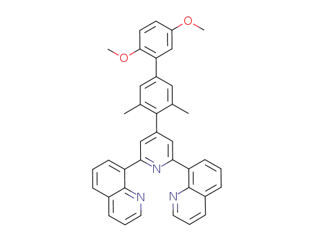 4-(2',5'-dimethoxy-3,5-dimethylbiphenyl-4-yl)-2,6-di(quinolin-8-yl)pyridine