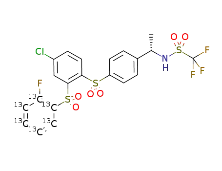 (S)-N-(1-(4-((4-chloro-2-((2-fluoro(<sup>13</sup>C<sub>6</sub>)phenyl)-sulfonyl)phenyl)sulfonyl)phenyl)-ethyl)trifluoromethanesulfonamide