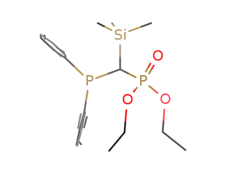(CH<sub>3</sub>)3SiCH(P(C<sub>6</sub>H<sub>5</sub>)2)PO(OCH<sub>2</sub>CH<sub>3</sub>)2