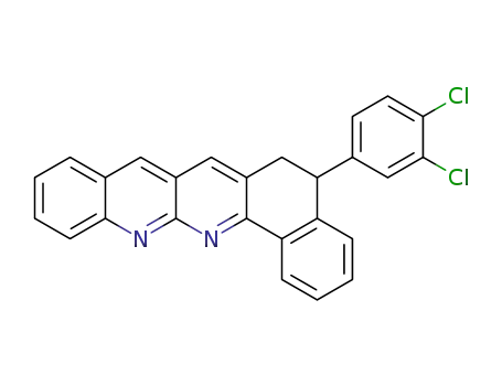 Molecular Structure of 1374543-21-1 (5-(3,4-dichlorophenyl)-5,6-dihydrobenzo[b]naphtho[2,1-g][1,8]naphthyridine)