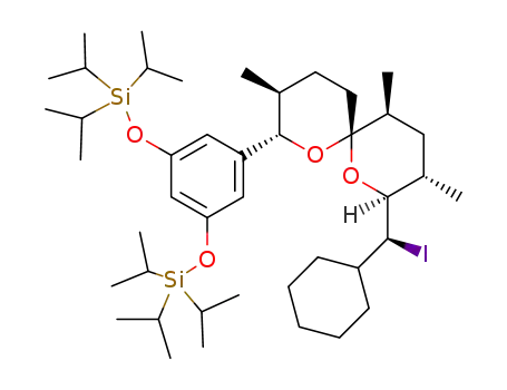 ((5-((2S,3S,6S,8S,9S,11S)-8-((S)-cyclohexyliodomethyl)-3,9,11-trimethyl-1,7-dioxaspiro[5.5]undecan-2-yl)-1,3-phenylene)bis(oxy))bis(triisopropylsilane)