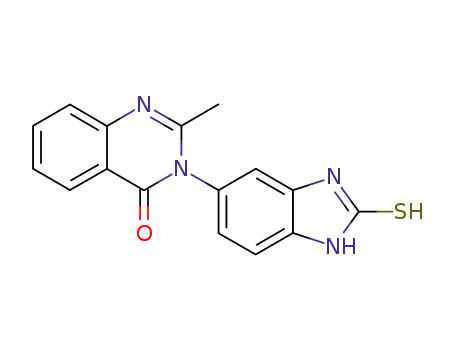 4(3H)-Quinazolinone,
3-(2,3-dihydro-2-thioxo-1H-benzimidazol-5-yl)-2-methyl-