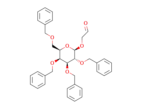 Molecular Structure of 1402142-45-3 (2-(2',3',4',6'-tetra-O-benzyl-β-D-galactopyranosyloxy)acetaldehyde)