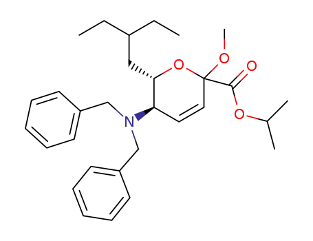 (5R,6S,Z)-isopropyl 5-(dibenzylamino)-6-(2-ethylbutyl)-2-methoxy-5,6-dihydro-2H-pyran-2-carboxylate