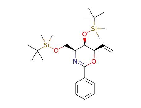 (4S,5R,6R)-5-(tert-butyldimethylsilyloxy)-4-[(tert-butyldimethylsilyloxy)methyl]-2-phenyl-6-vinyl-5,6-dihydro-4H-1,3-oxazine